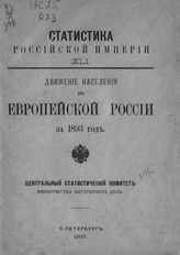 … за 1893 год. - 1897. - (Статистика Российской империи ; вып. 41).