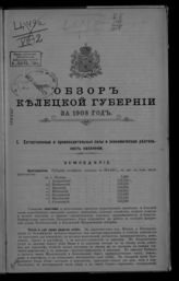 ... за 1908 год. - [1909].