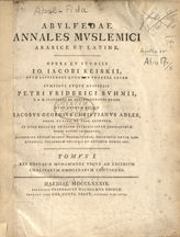 T. 1 : Res gestas a Muhammede usque excidium chalifarum Оmmiadarum continens. - 1789.